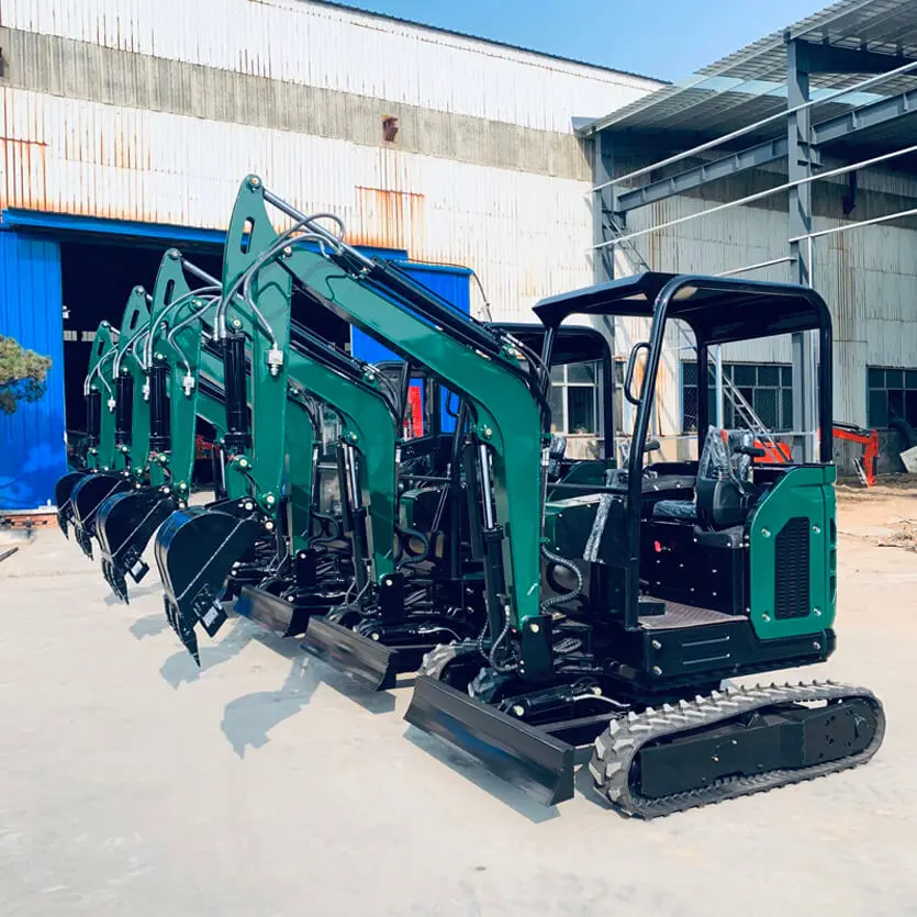 FREE SHIPPING Mini Excavator 1.5 Ton EPA Farm New Crawler Digger Kubota Engine Chinese small Excavators 1 ton 2 ton Machine