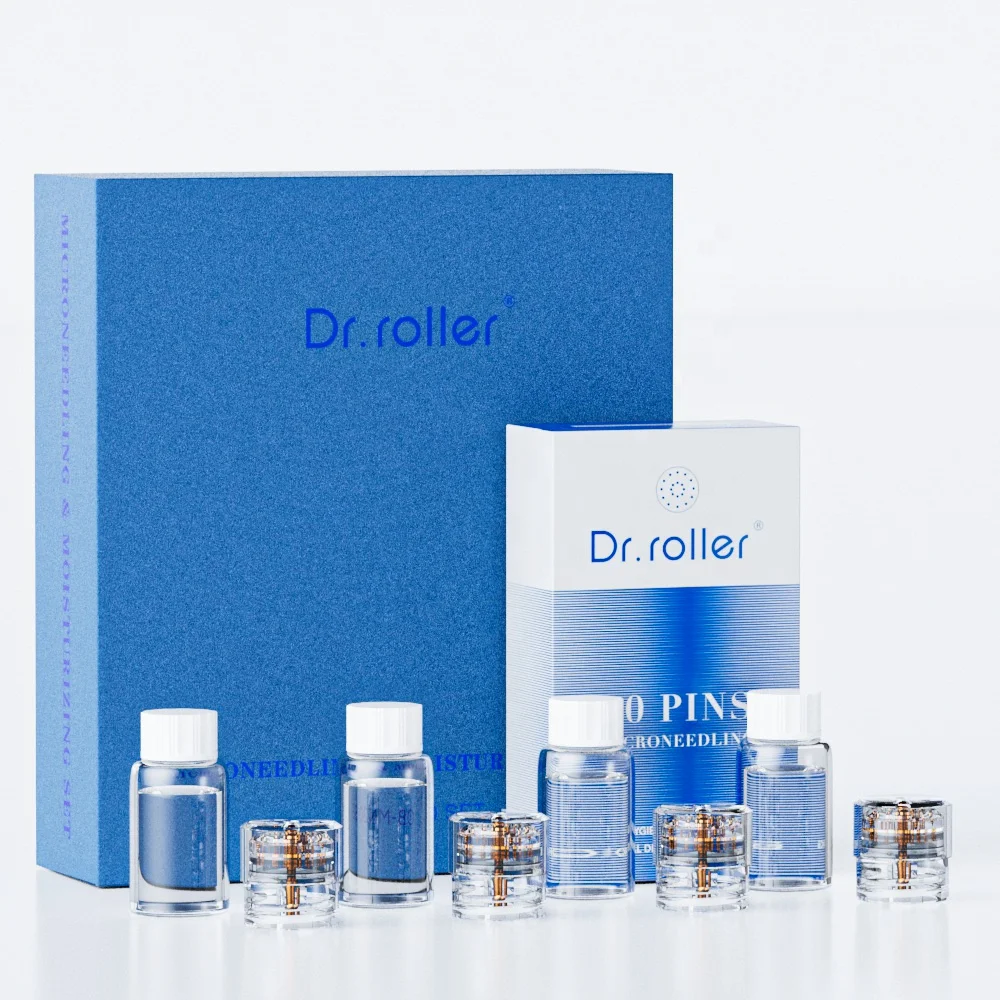 Medicine Class II Anti-Aging Firming Essence Facial Serum Whitening Microneedling Derma Stamp Hydra Needles 20 PINS SET Vitamin