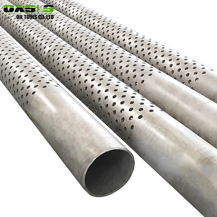 ASTM A312 AISI 304/316 Stainless Steel API Perforated Drainage Well Casing Pipe with BTC Thread