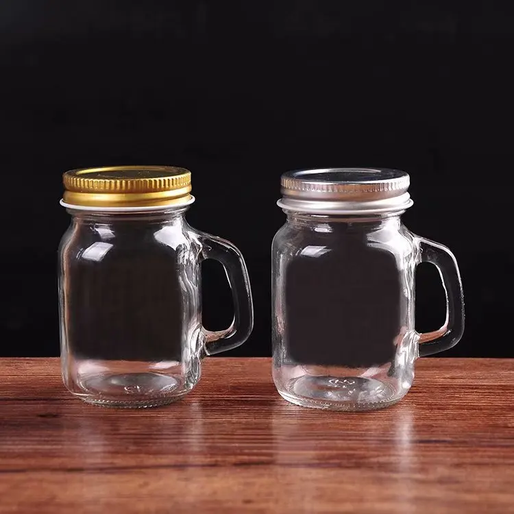 metal lid 4oz/120ml small mini mason jars mason jar shot glass