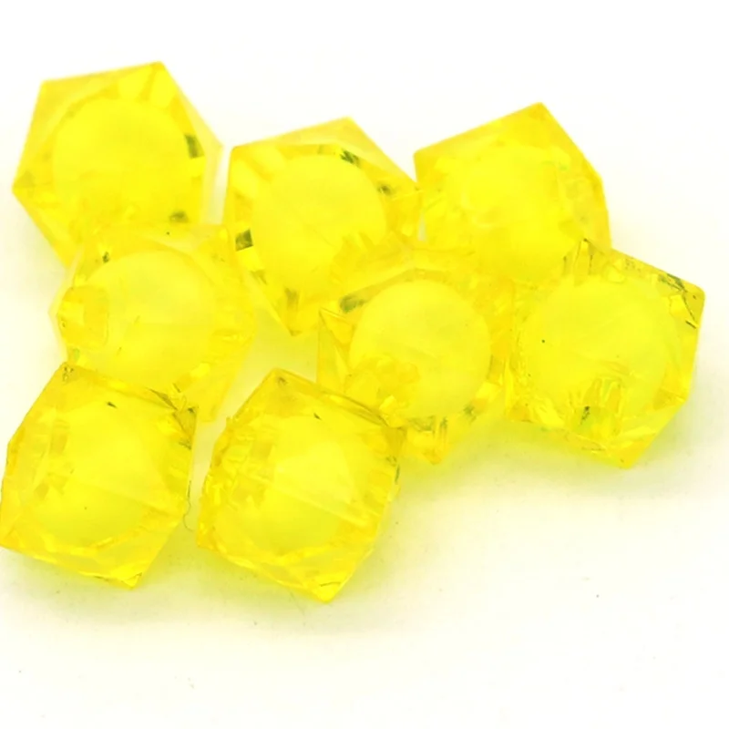 500g/bags Mixed Color Faceted Acrylic clear Beads Loose Beads for DIY Jewelry Making