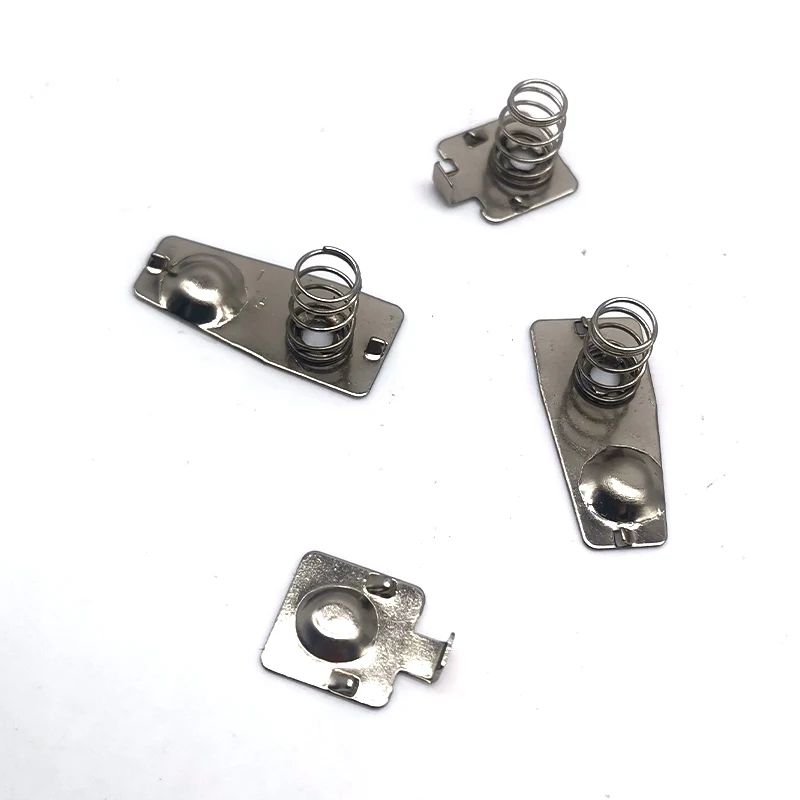 Positive and negative brass metal spring contact for AAA Battery Cassette battery holder spring Toy compression springs