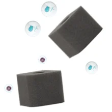 Hygger Aquarium Biochemical Sponge Filter Ultra Quiet Submersible Fish Tank Foam Filter Comes with 1 Spare Sponge 1 Ball