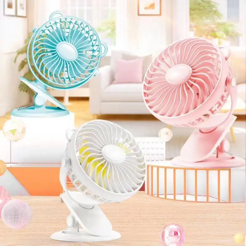 2024 hot sell Strong Wind Power Desktop Stand 360 Degree Mini Fan With USB rechargeable