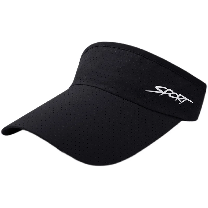 Hotsale Unisex Outdoor Sporty Golf Curved Brim Casual Fashion Basic Breathable Fast-dry Adjustable Sun Hat Visor Cap With Mesh