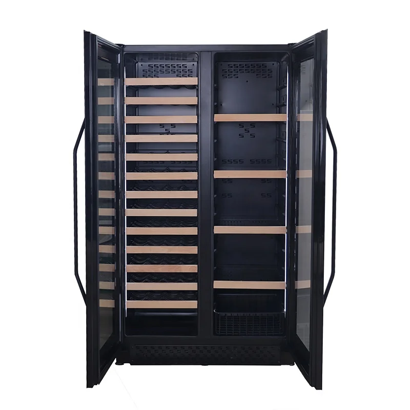 Wholesale prices compressor 2 zone beverage wine refrigerator cooler