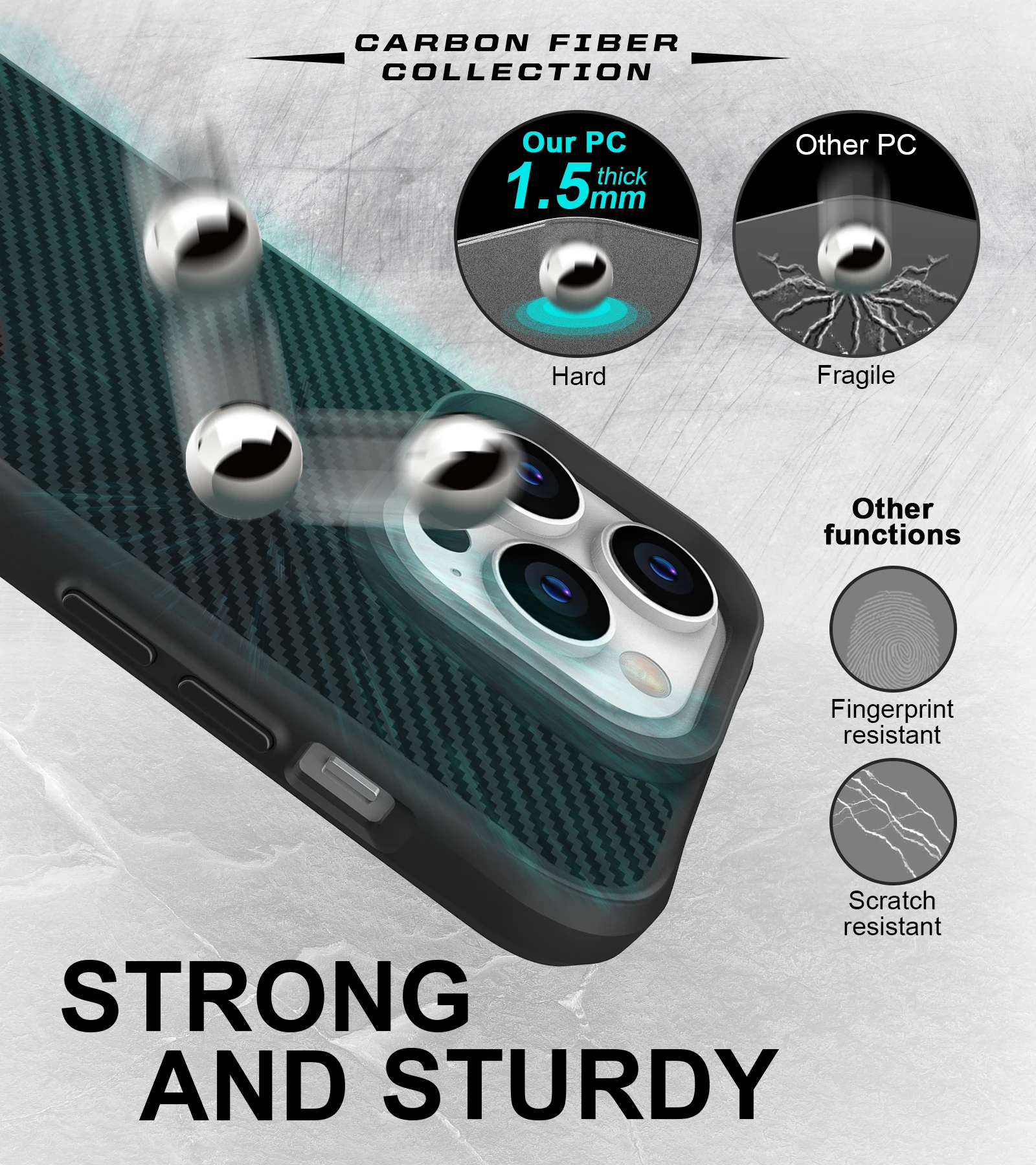 2022 New Arrival Anti shock Phone Back Cover Carbon Fiber Cell Designer Phone Case For Iphone 14 14 Pro Max In Stock