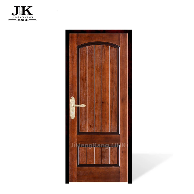JHK стандартная деревянная HDF Входная узловатая дверь из цельного дерева и сосны