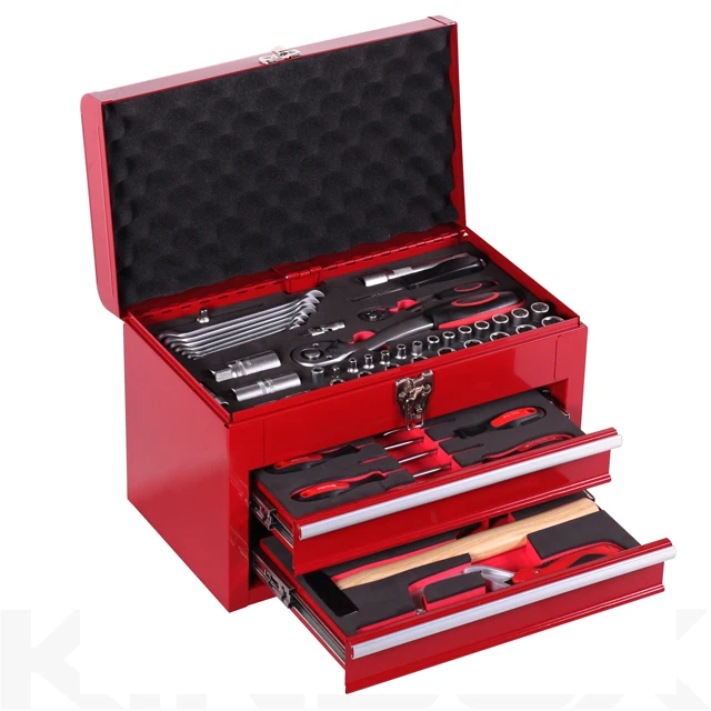 
Kinbox 74PCS Hand Tool Kit Home,Hard Carry Tool Box 