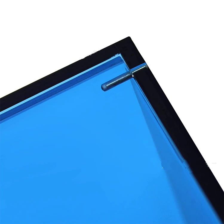 Space saving designer blue acrylic coffee capsule holder storage box coffee pod organizer with lid