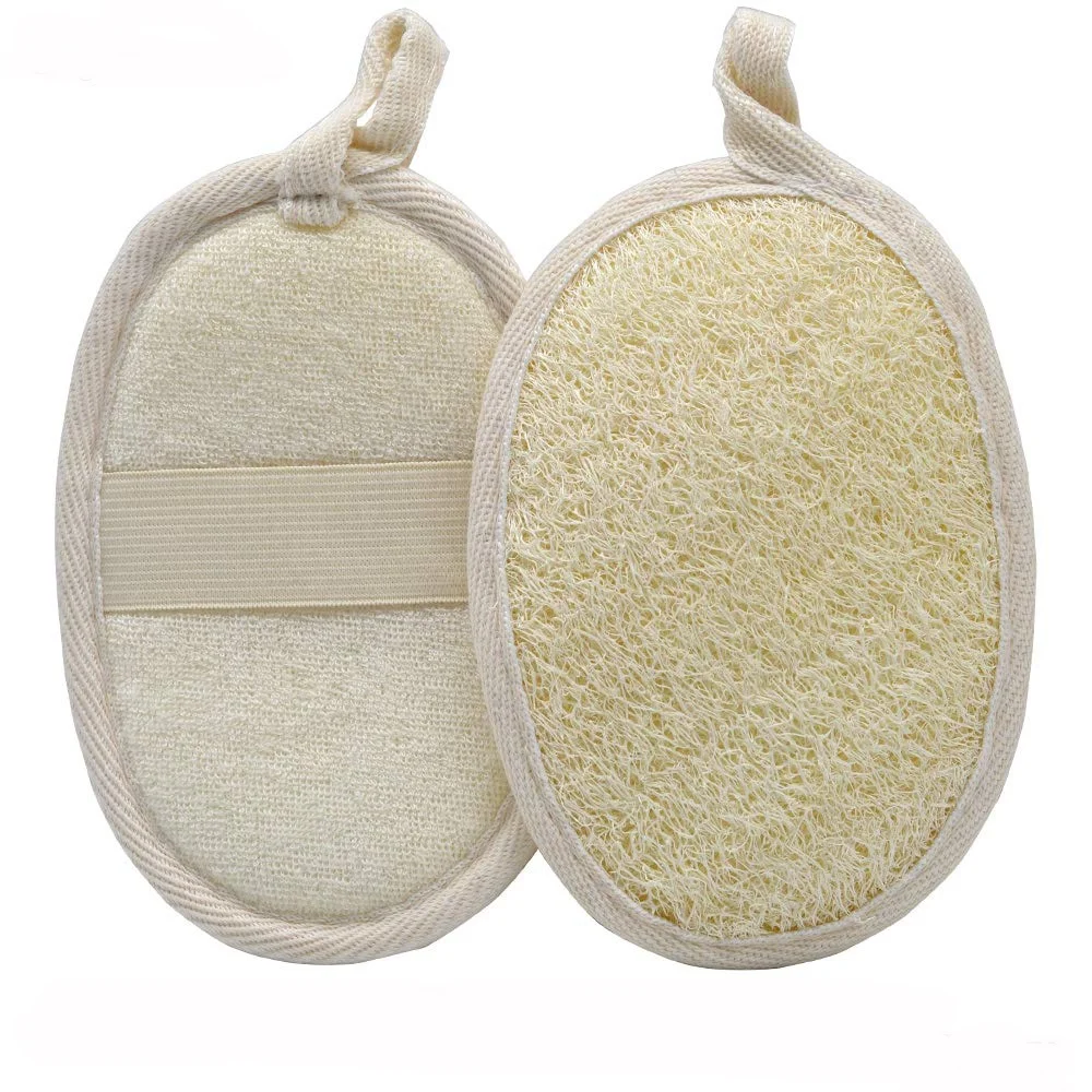 Biodegradable Luffa Pads Natural Loofah Sponge Exfoliating Body Scrubber for Shower Bath Shower Loofah Sponge
