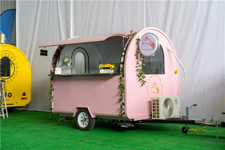 YITUO Round shape Food vending carts for sale mobile fast food bakery trailer