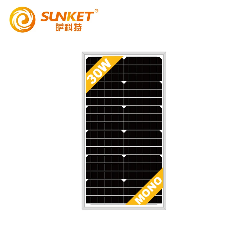 Sunket самые дешевые цены поли солнечные батареи 12v 30w индивидуальные панели солнечных батарей для солнечного уличного света Применение