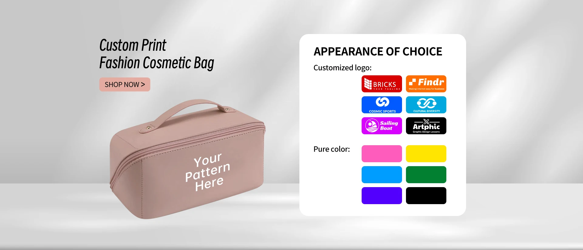 custom stylish black girls soft pu leather travel beauty case pu purse makeup cosmetic bags with compartment