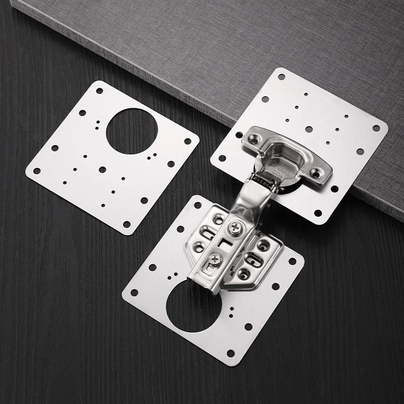 Factory Price Steel Furniture Hinge Easy Installation Concealed Furniture wooden Cabinet Door Hinge Mounting Fixing Repair plate