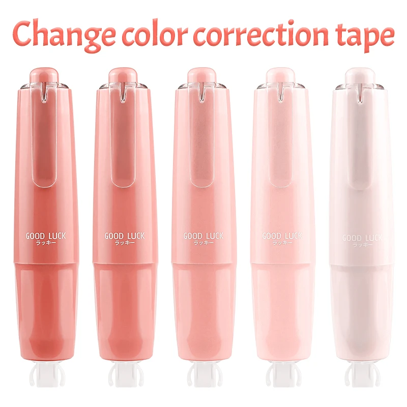 Free Shipping Correction Tape Press Type Pen Style Correction Runner With Refill Tape