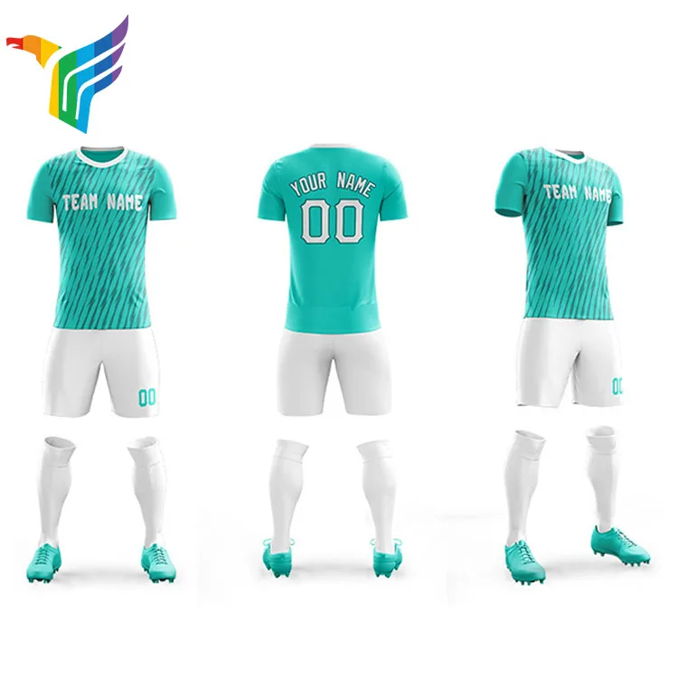 Jersey Football Uniform Any Logo SoccerUniform Shirt Short Sleeve Gym Wear Sublimated Futsal Soccer Jerseys