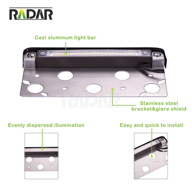 IP65 waterproof low voltage landscape step light for outdoor stone building paving illumination 12V AC DC 4.3W