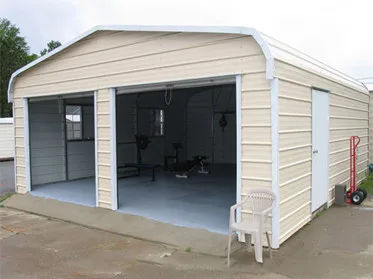 Cheap sheet metal roof car parking sheds