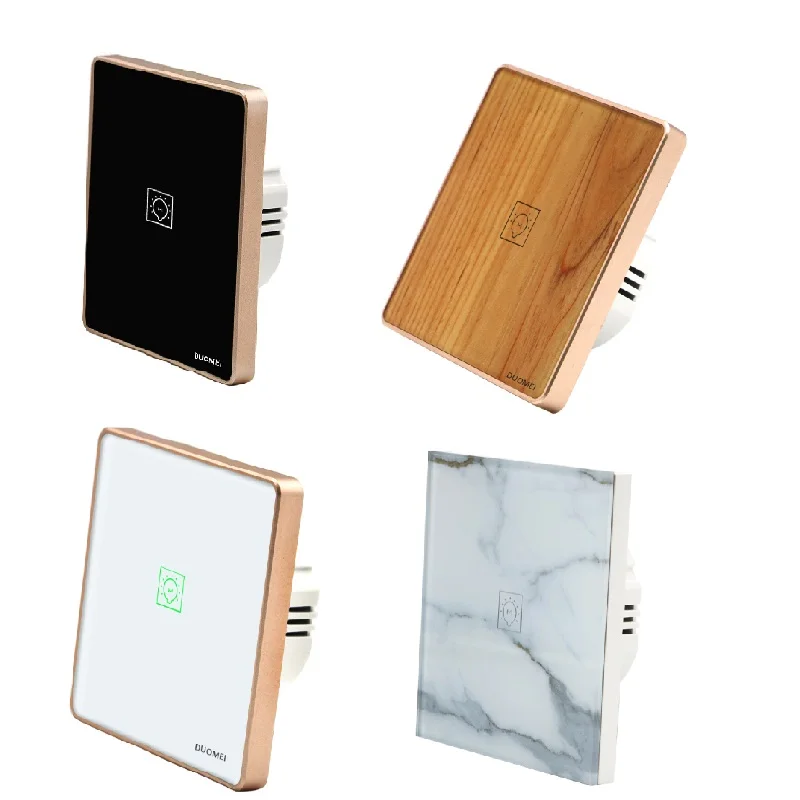 EU UK Golden Frame Zigbee Smart Wall Switch Remote Voice Touch control Google Home Smart Things Zigbee Light Switch