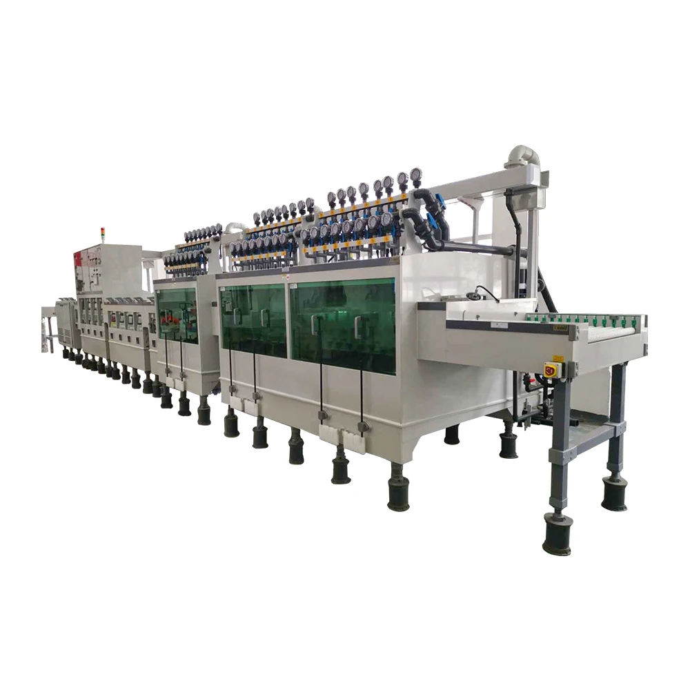 Production of new products automatic metal hardware spray stripping development of etching machine production line