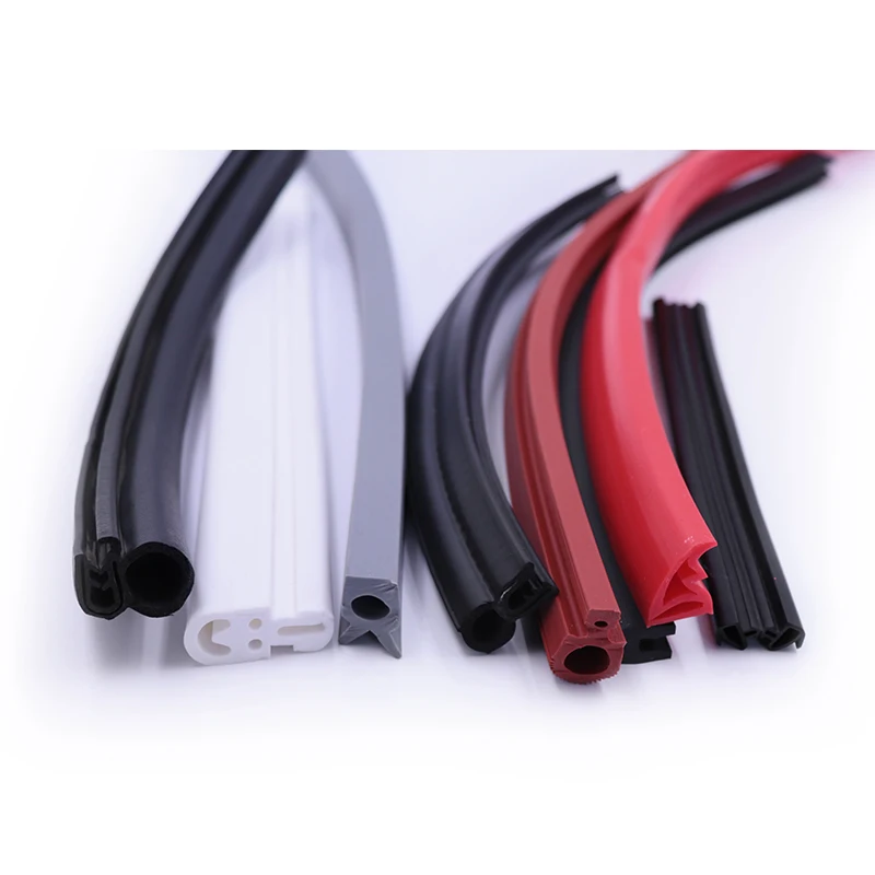Factory custom shape extruded silicone rubber strip seal