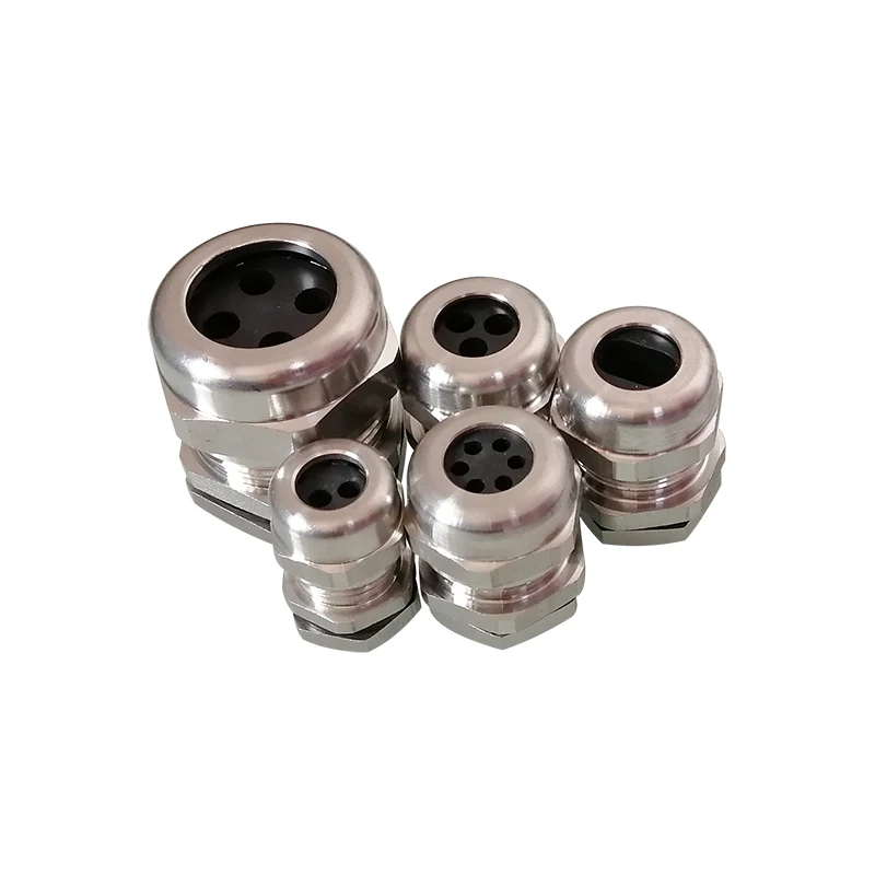 
Metal five holes cable gland waterproof and dustproof nickel plated brass multiple-holes cable gland Metal Cable Glands 