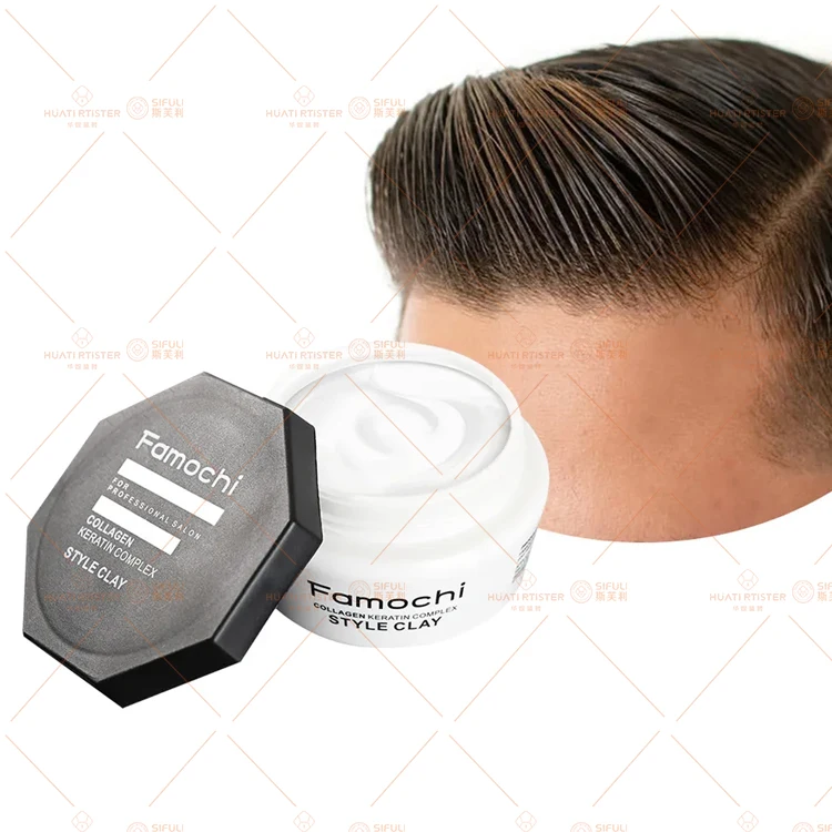 Huati Sifuli Famochi органический Переделанный на водной основе веганский порошок для удаления краев визуальный Полупостоянный гель укладки восковые палочки