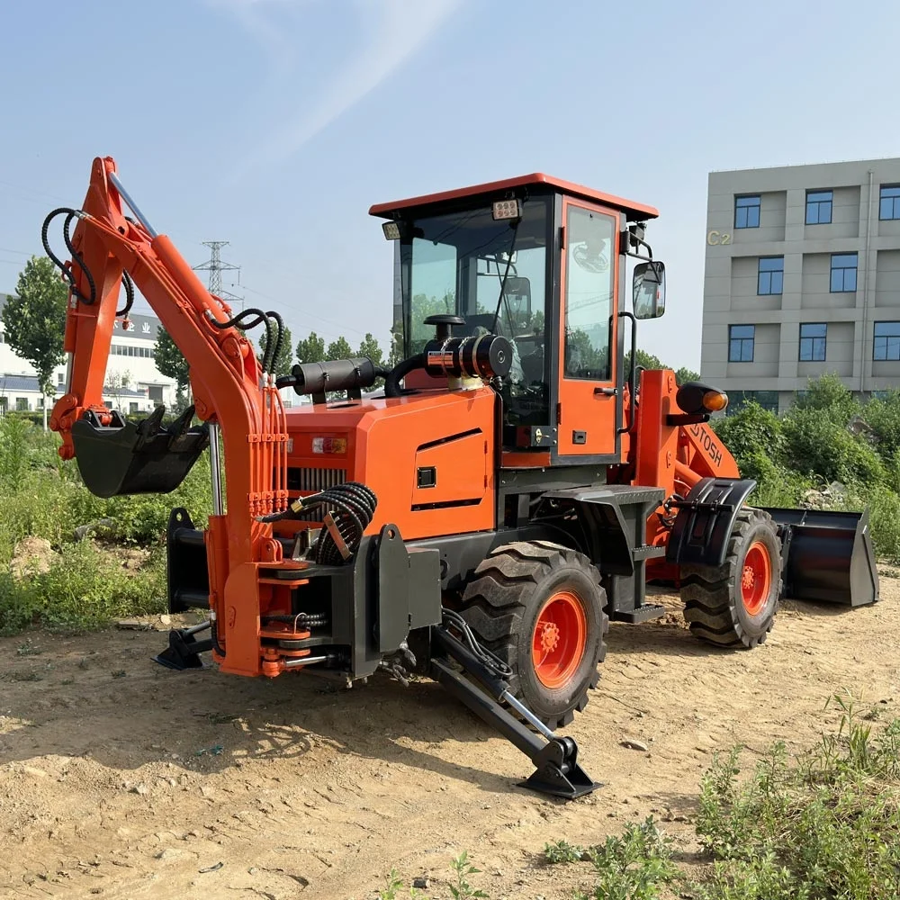 TOSH WZ15 26 Articulated Hydraulic Steering WZ 10-20 15-26  Backhoe Loader with EPA Engine