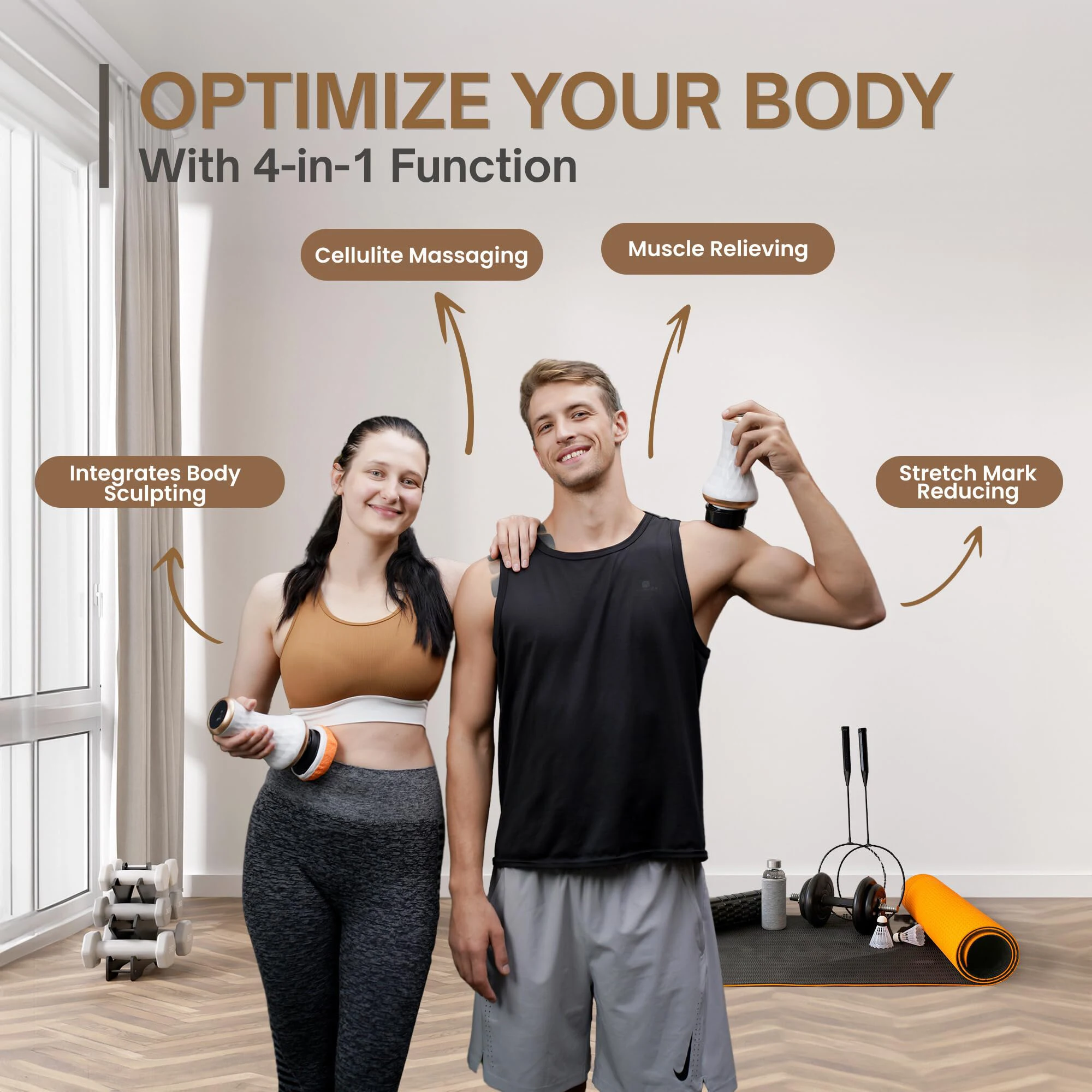 Personal Anti Cellulite Slimming Vibrating Arm Reducing Wireless Full Body Massage Wand Apparaat Magic Massager Machine Vibrate