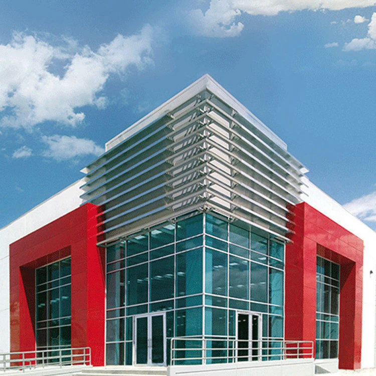 Custom Decorative Laminated Wired Building System Aluminum Unitized Curtain Wall System