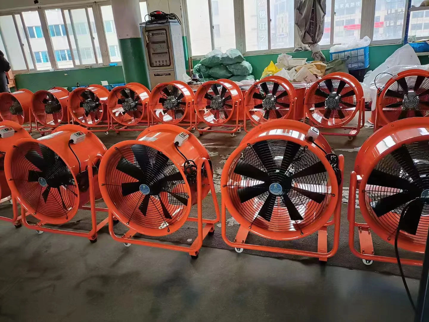 Industrial portable explosion-proof fan hand push exhaust ventilation fans large volume axial air blower
