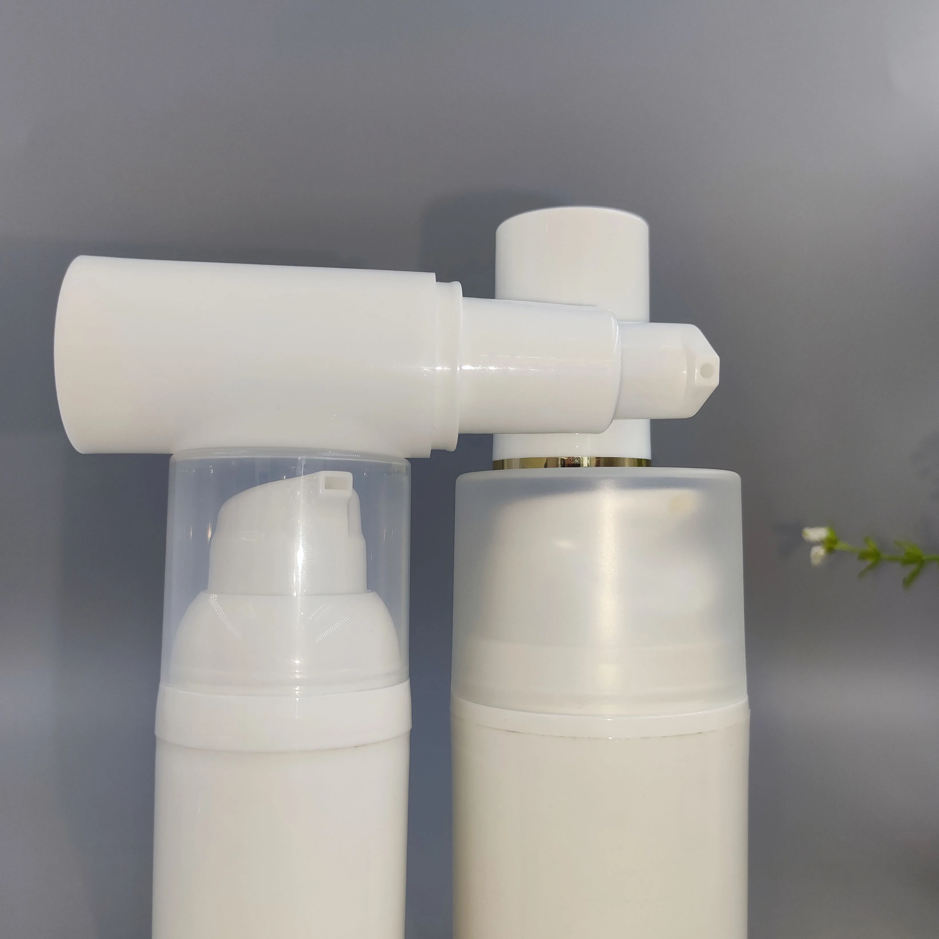 factory wholesale airless pump bottles custom empty 15ml 30ml 50ml 80ml 100ml 120ml  colorful pp airless lotion pump bottles