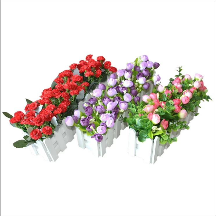 Artificial flowers flowers plastic flowers desktop kindergarten corner shelter simulation of plants potted ornaments fence
