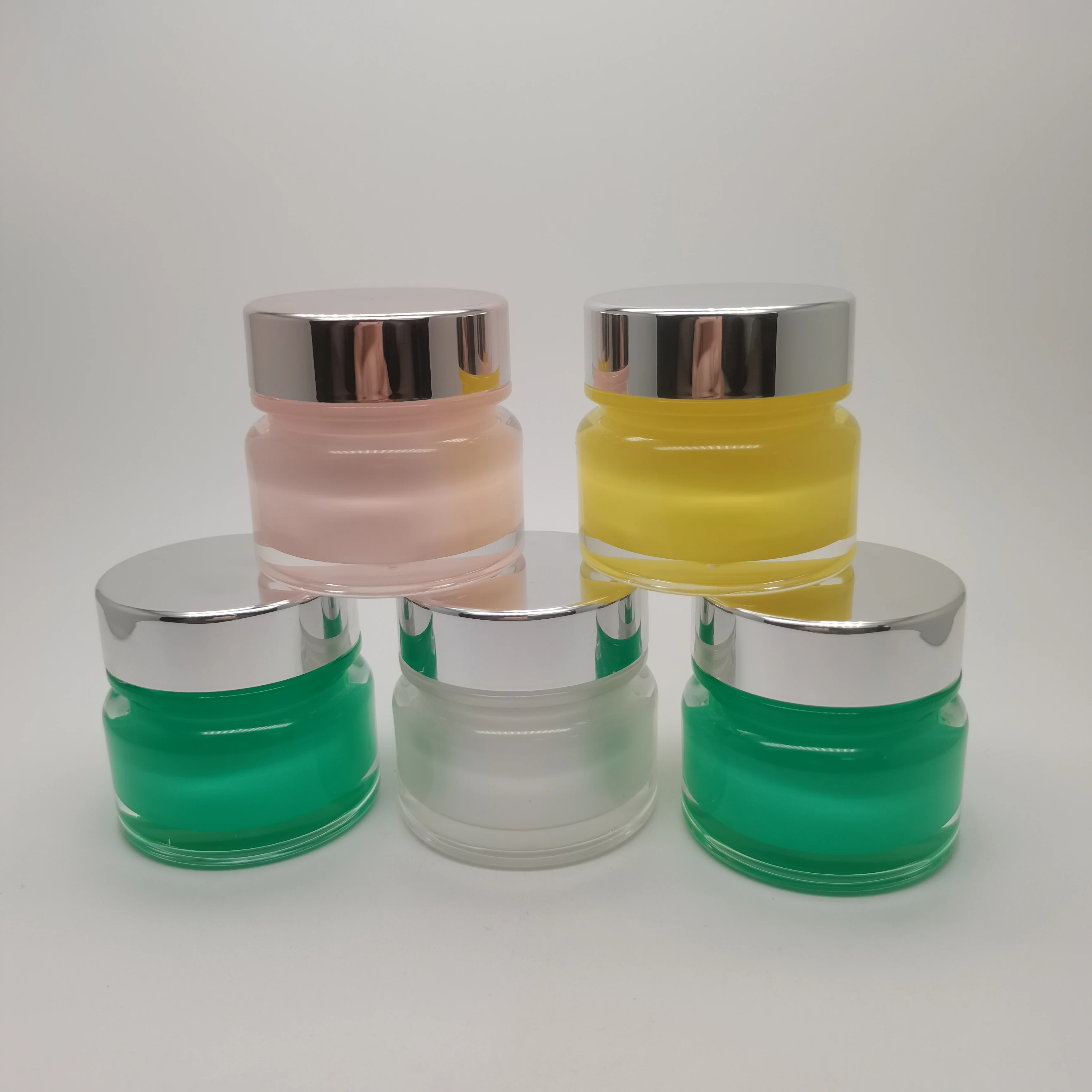 Hot Sale Wholesale Unique Cosmetic Beauty Product Cream Container Jar Skin Care Cream BB Cream ABS Luxury Empty Face Acrylic 30g