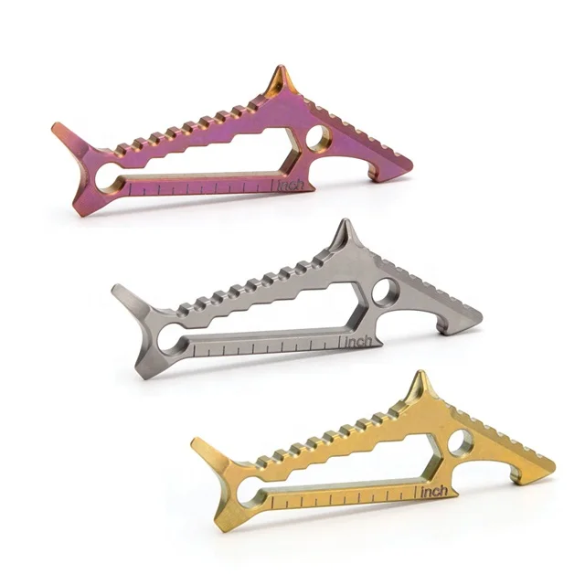 easily carry beer bottle opener edc tool titanium sharks edc screw driver  carabiner