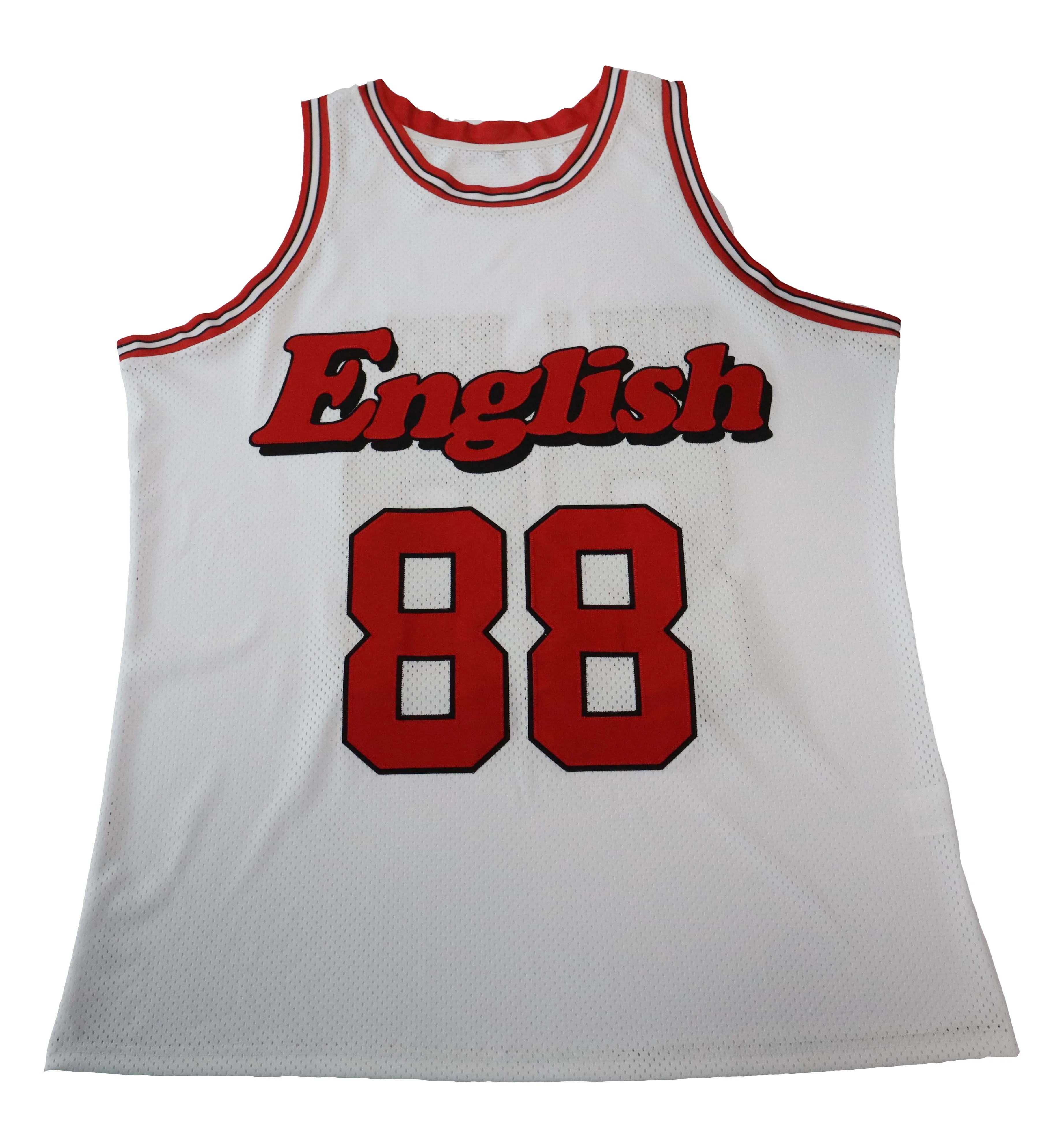 High quality wholesale custom design embroidery stitched team jersey basketball wear