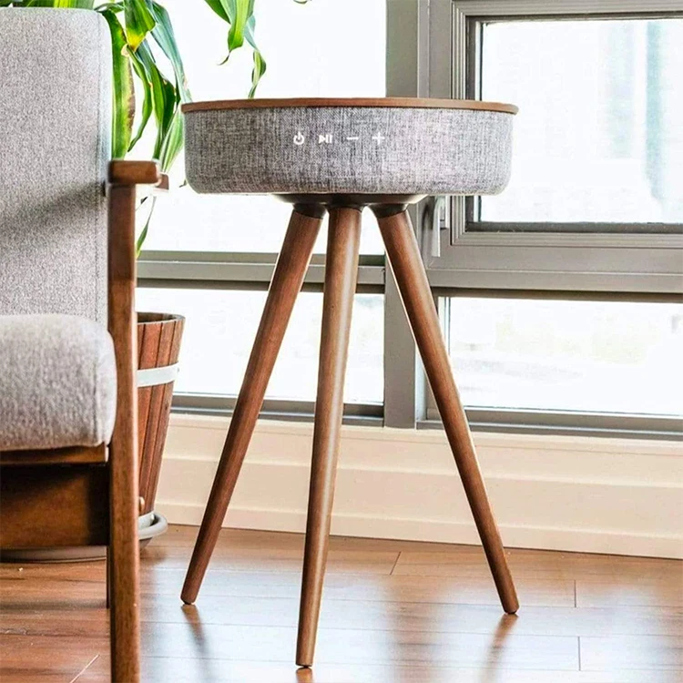 
Portable Speaker Coffee Table With Blutooth Wireless Charger 