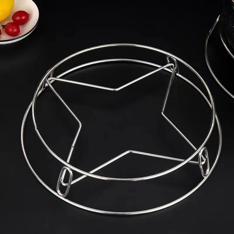 Hot sale household stainless steel cooking utensils steam rack rack pot steamer kitchen cookware round