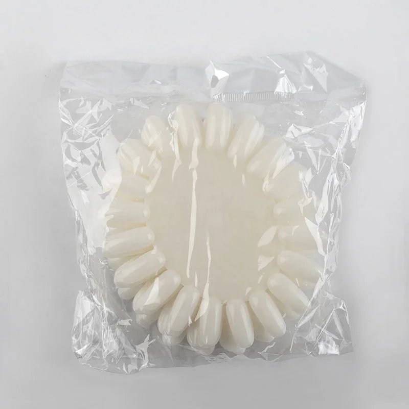 False Nail Tips Nail Display Sticks Clear Natural Colors Nail Swatch Chart With Ring