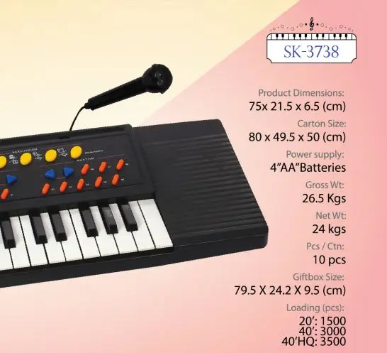 Musical Instruments 61 Key Piano Eletronic Organ Keyboard EK61223 Music OEM Song Style Electronic Player Weight Origin Type Demo