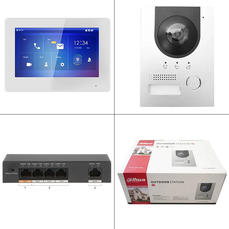 2021 vill video doorbell door phone fingerprint intercom telephone system multi apartment video door phone intercom system