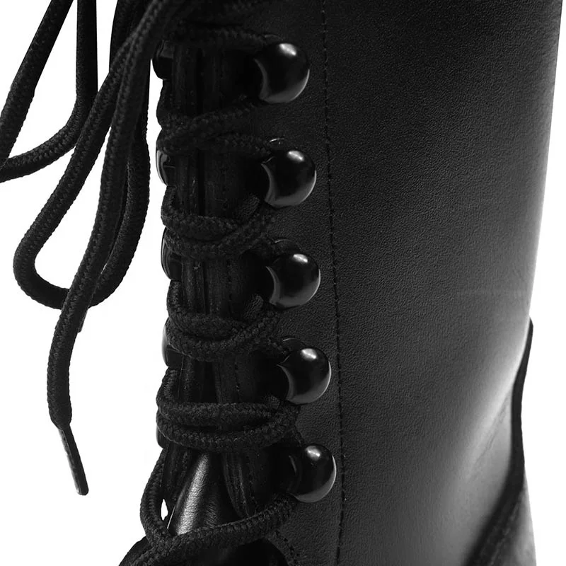 XINXING high quality officer black boots upper split thick leather for tactical combat parade high abrasion rubber sole