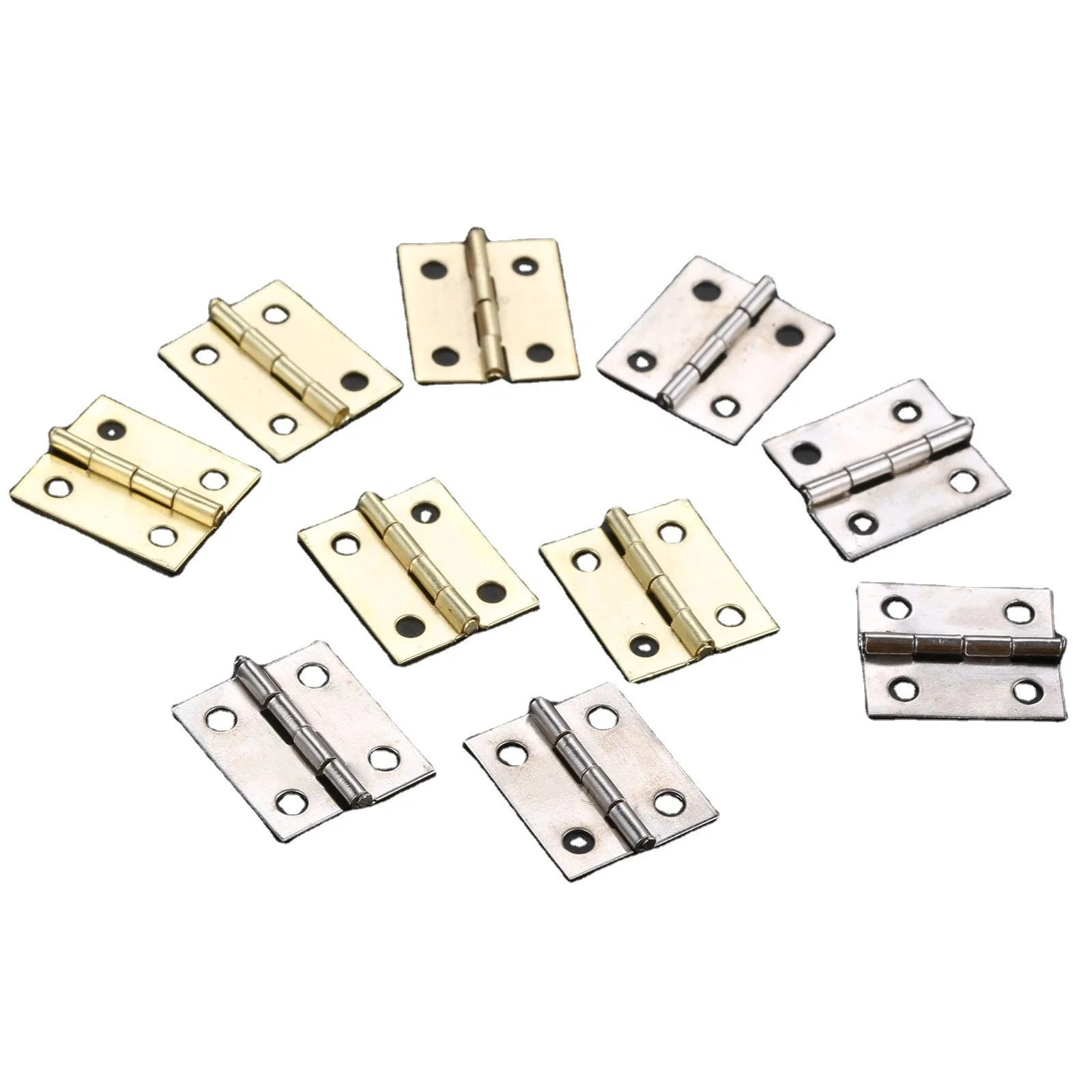 Mini Cabinet Hinges Furniture Fittings Decorative Small Door Hinges for Jewelry Box Furniture Hardware 18*16mm