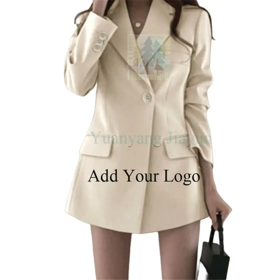Custom New Plus Size Lady, Suit Coat Outerwear Tops Autumn New Blazers Fashion Office Women Chic Blazer/