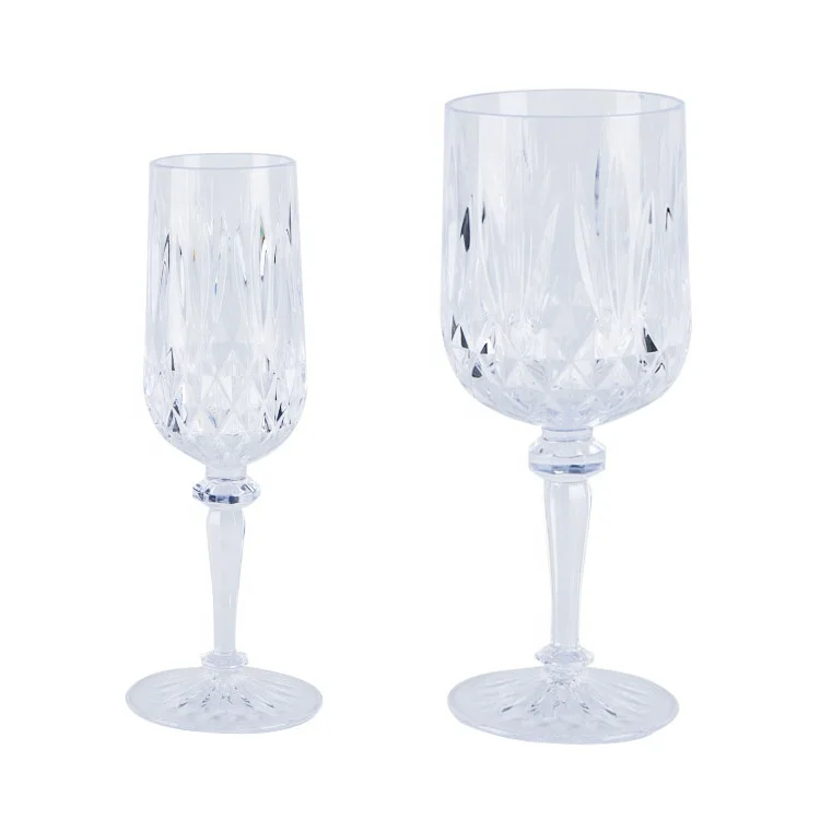 Dishwasher safe Plastic drinkware  wine glasses unbreakable plastic Tritan wine goblet cup