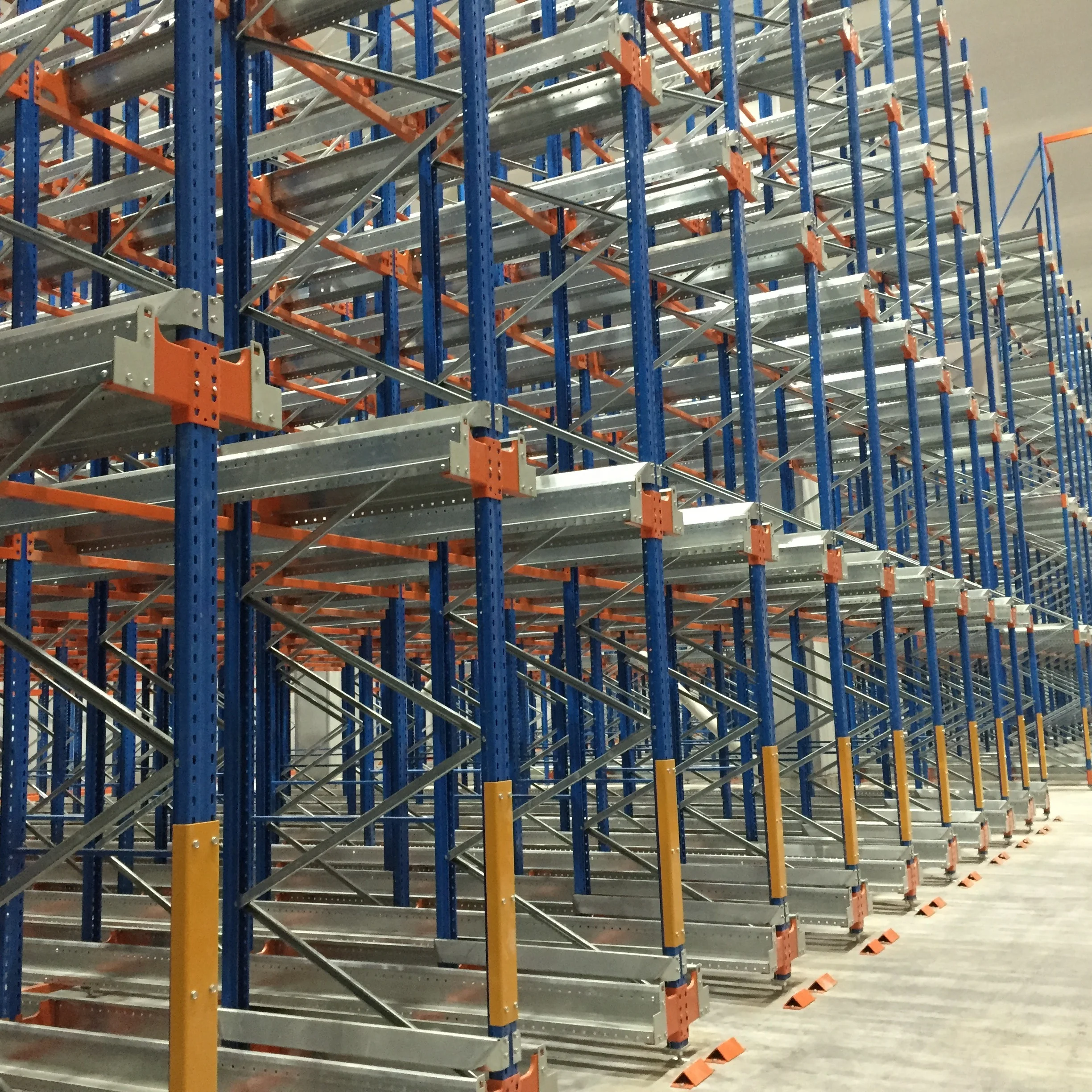 Warehouse Shuttle Mobile Racking System for food industry