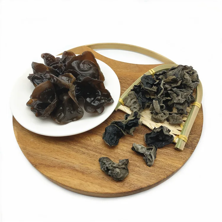
Dried Whole White Back Black Fungus Agraic Mushroom Black Edible Fungus 