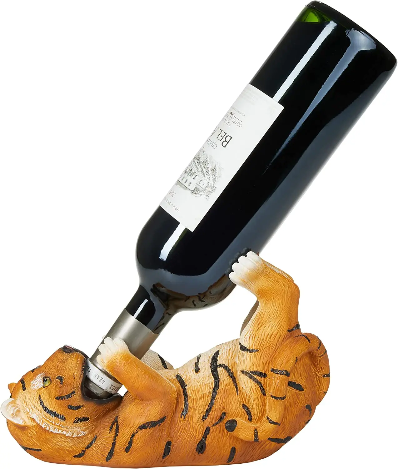 Funny Tiger Wine Bottle Holder Figurine