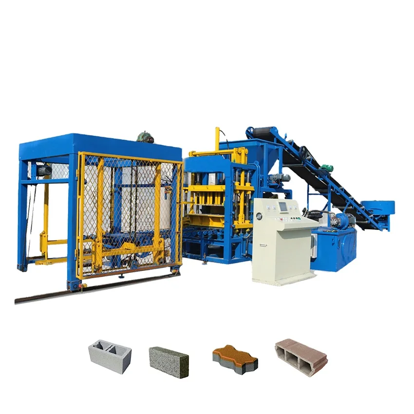qmj4-35c paver block colour pigment unique hot selling cheap brick 8 units masonry block making machine
